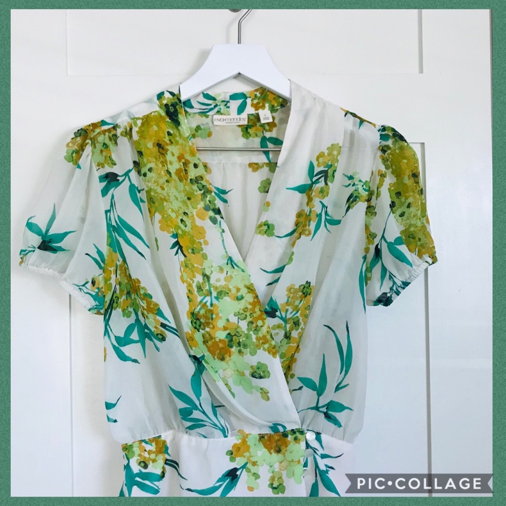 Beautiful floral blouse by Eva Mendez
